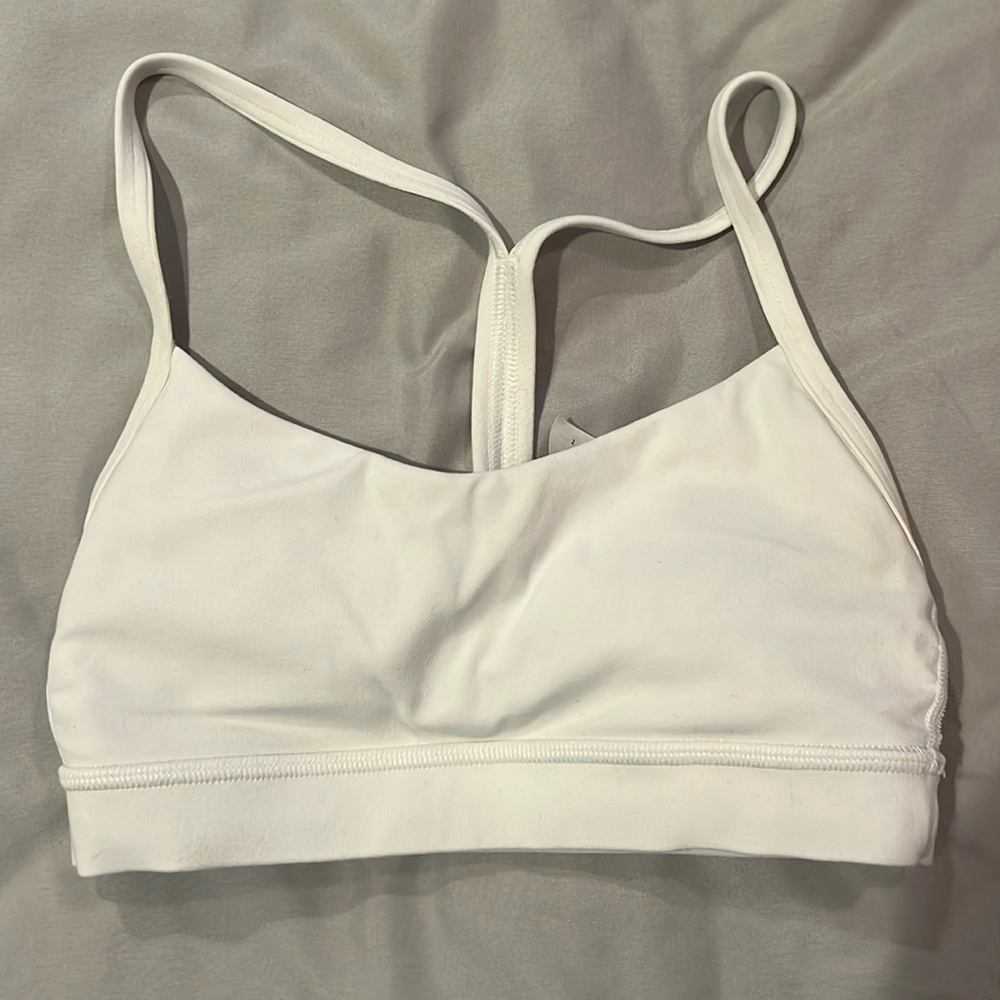 lululemon sports bra size 2 white